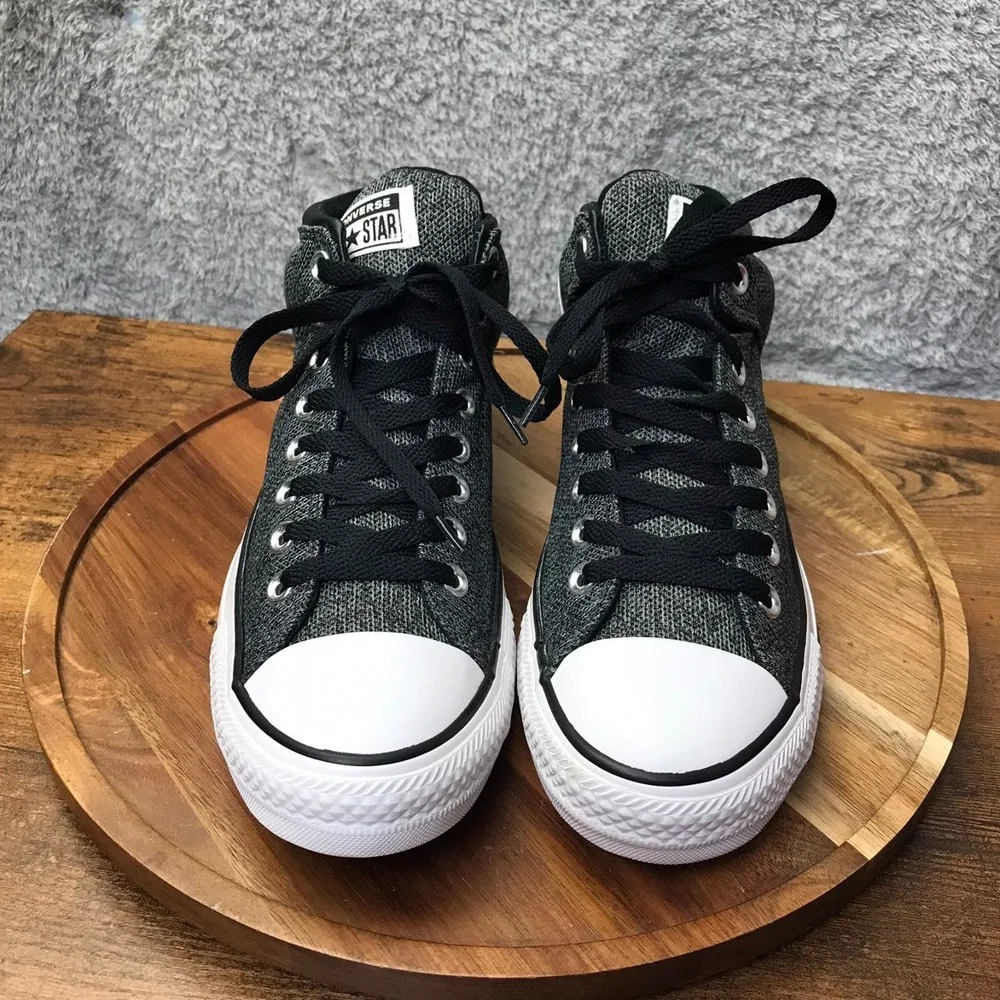 Converse Chuck Taylor All Star High Street Mid Top Sneakers M 8 W 10 Black/Gray